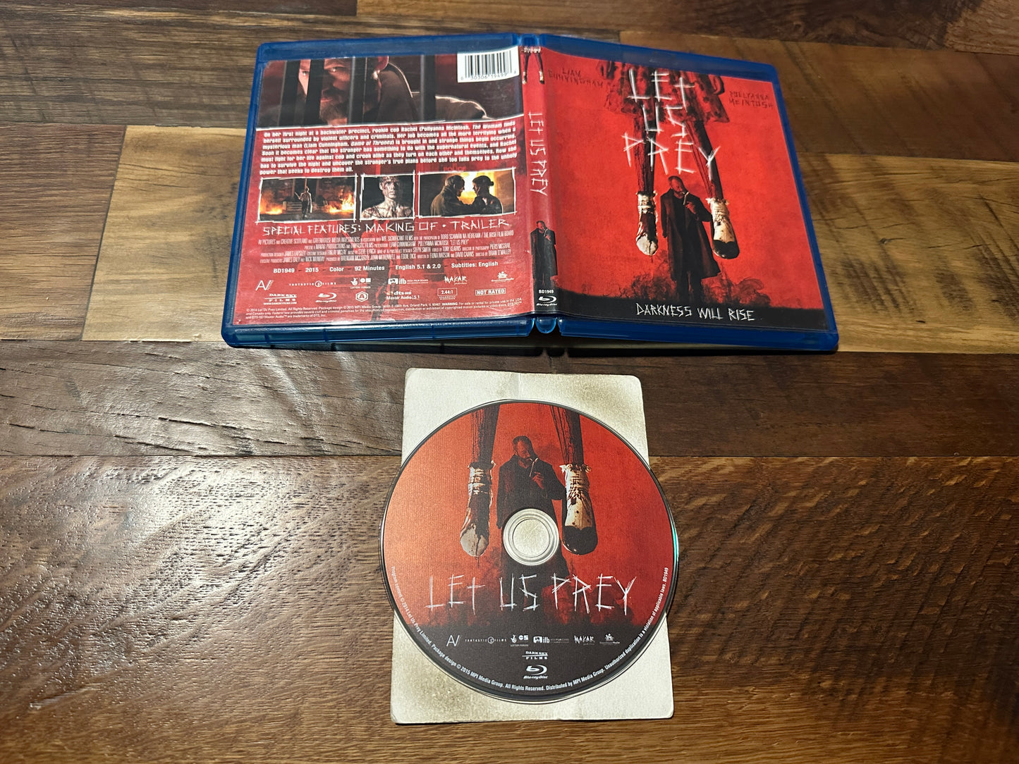 Let Us Prey (Blu ray, Dark Sky Films, Widescreen, 2015 Horror)