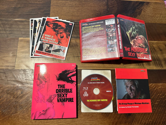 The Horrible Sexy Vampire (Blu ray, Mondo Macabro, Slipcover, Red Case)