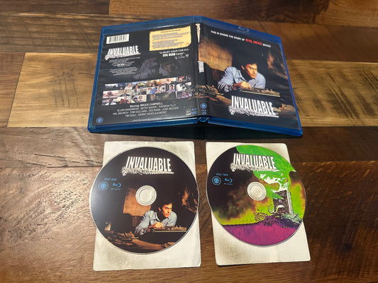 Invaluable BD-R 2 Disc-Bruce Campbell Classic-Limited Edition 100 Made-Signed