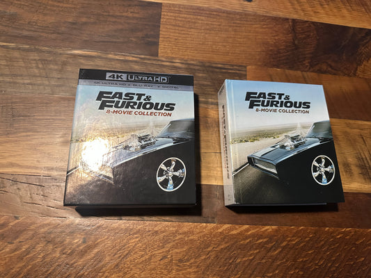 Fast & Furious 8 Movie Collection 4K Ultra HD/Blu ray-Boxset-No Digital