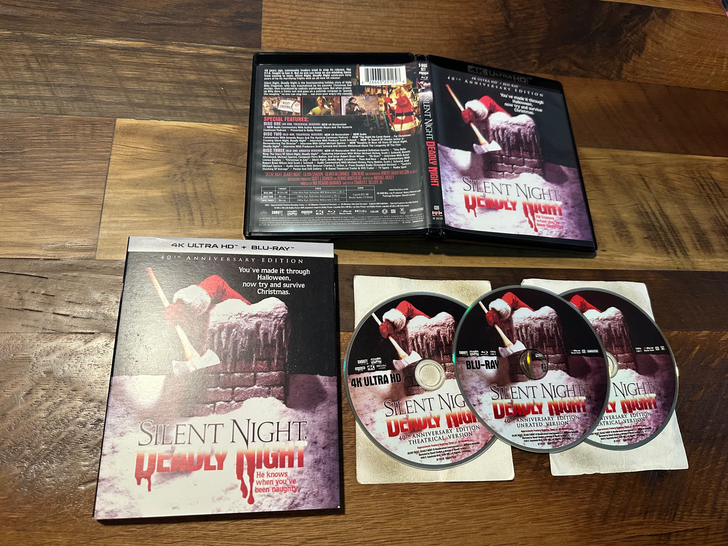 Silent Night Deadly Night 4K Ultra HD/Blu ray-Scream Factory-Slipcover-