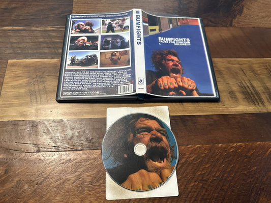 Bumfights Volume 1 DVD-Official Release-Disturbing-Very Rare-OOP