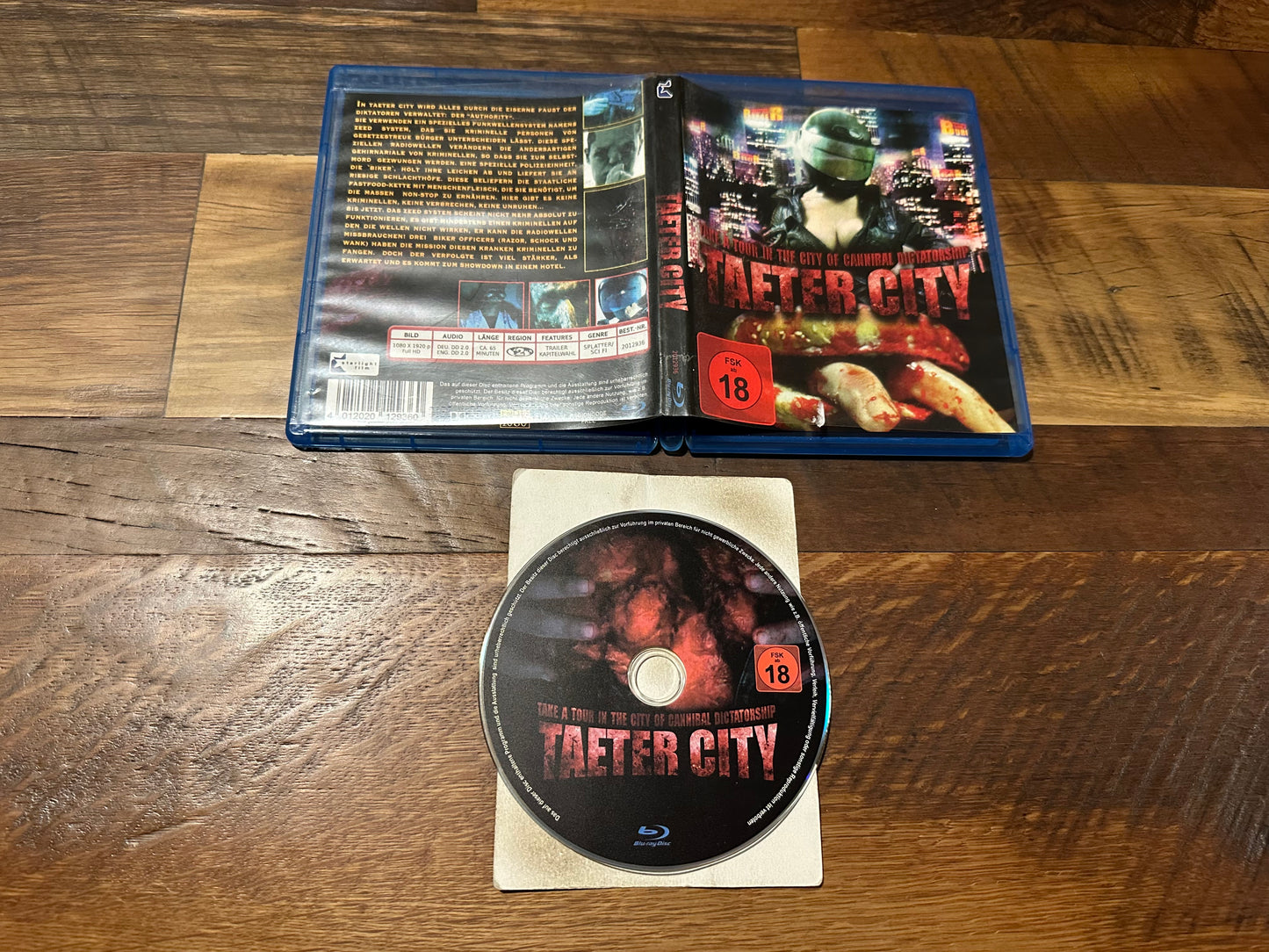 Taeter City Blu ray-Starlight Films-Region B-Obscure Horror-Rare-