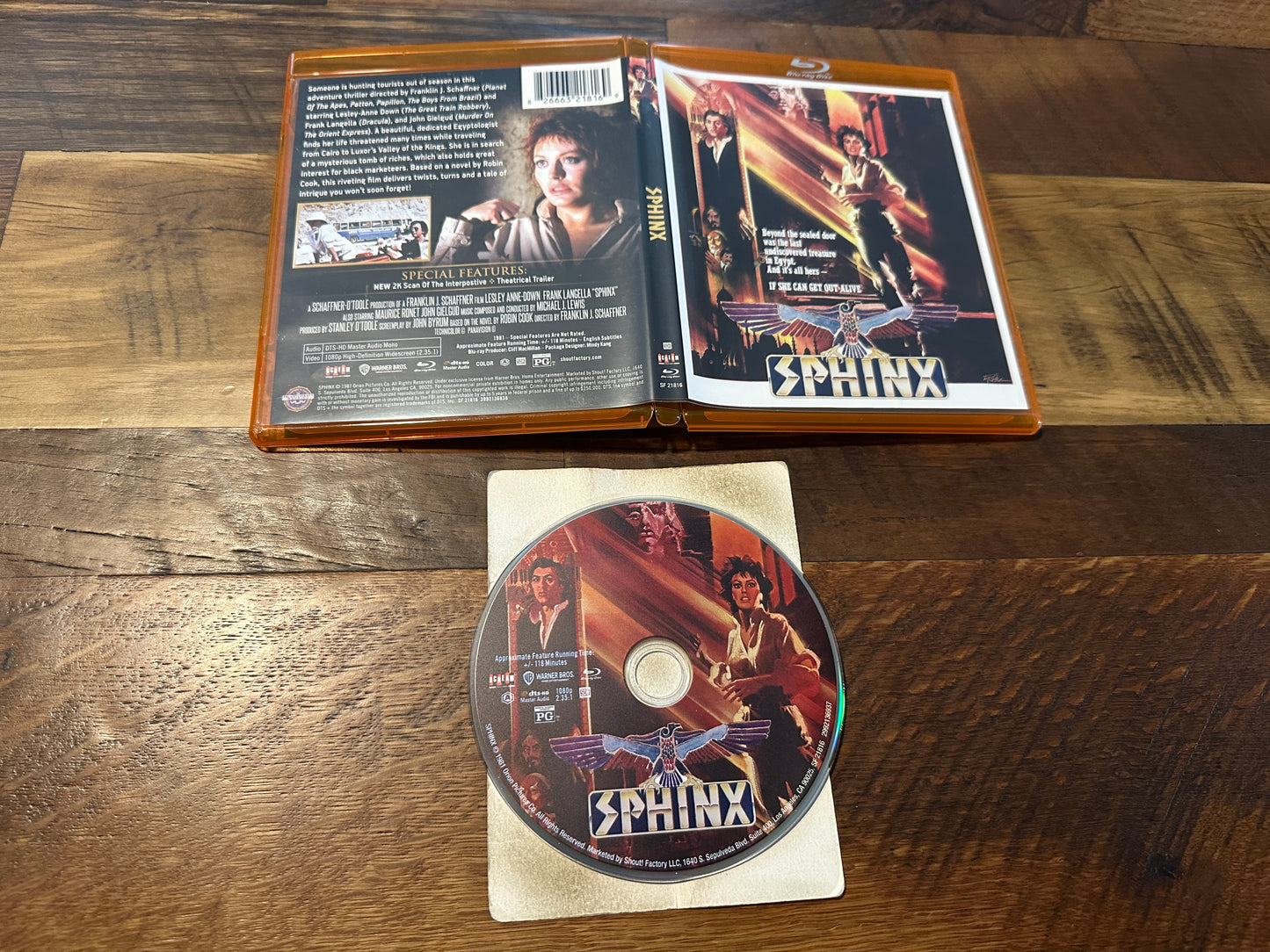 Sphinx (Blu ray, Scream Factory, 80’s Classic, Widescreen)