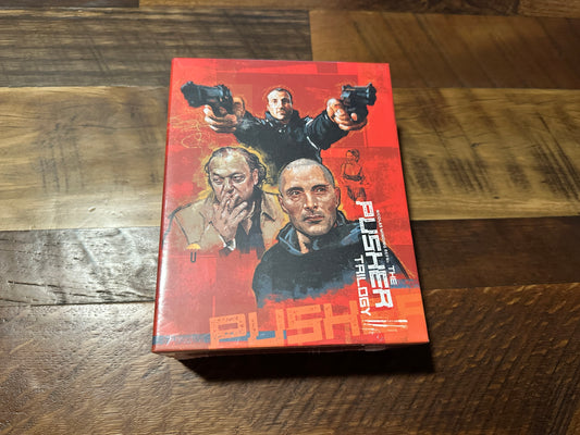 The Pusher Trilogy (Blu ray, Umbrella Ent, Limited Ed, 3 Movies, Region B, NEW)