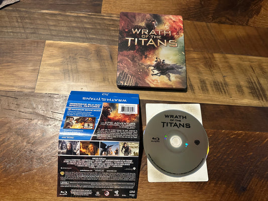 Wrath of the Titans Blu ray-Warner Bros-Steelbook-Widescreen-