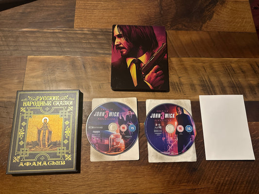 John Wick Chapter 3 (4K Ultra HD, Import Steelbook, Slipcase, Region B)