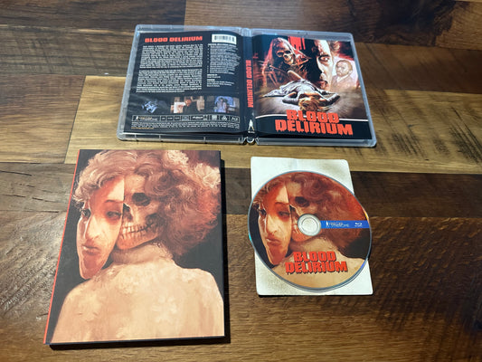 Blood Delirium Blu ray*Vinegar Syndrome*80's Horror Classic*Slipcover