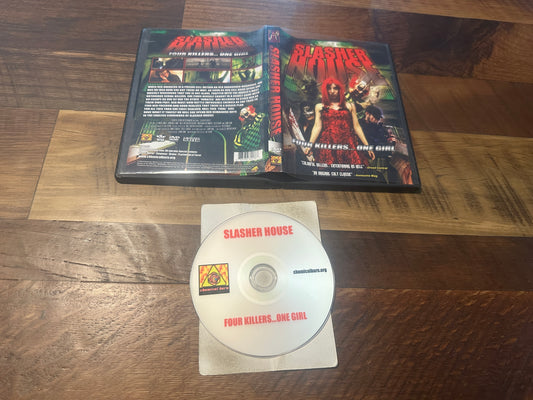 Slasher House DVD-Obscure Horror-Four Killers One Girl-Low Budget