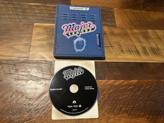 Major League (4K Uktra HD/Blu ray, Paramount, Steelbook, No Digital)