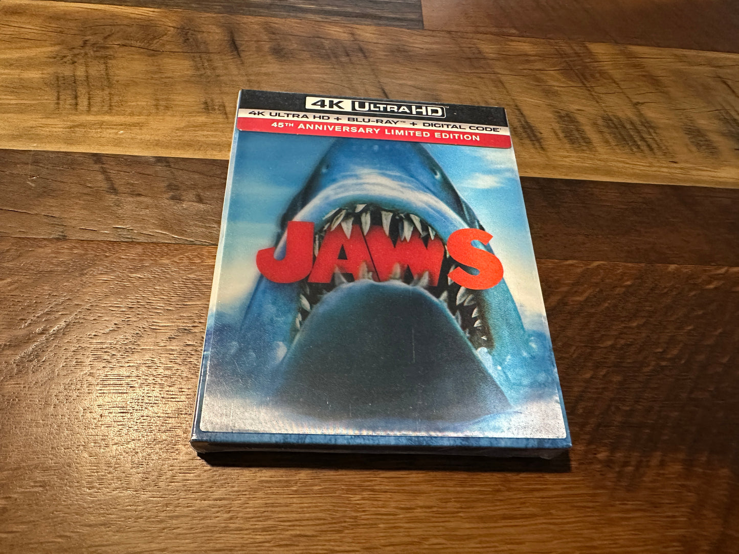 Jaws (4K Ultra HD/Blu ray, Lenticular Slipcover, Booklet, NEW/Sealed)