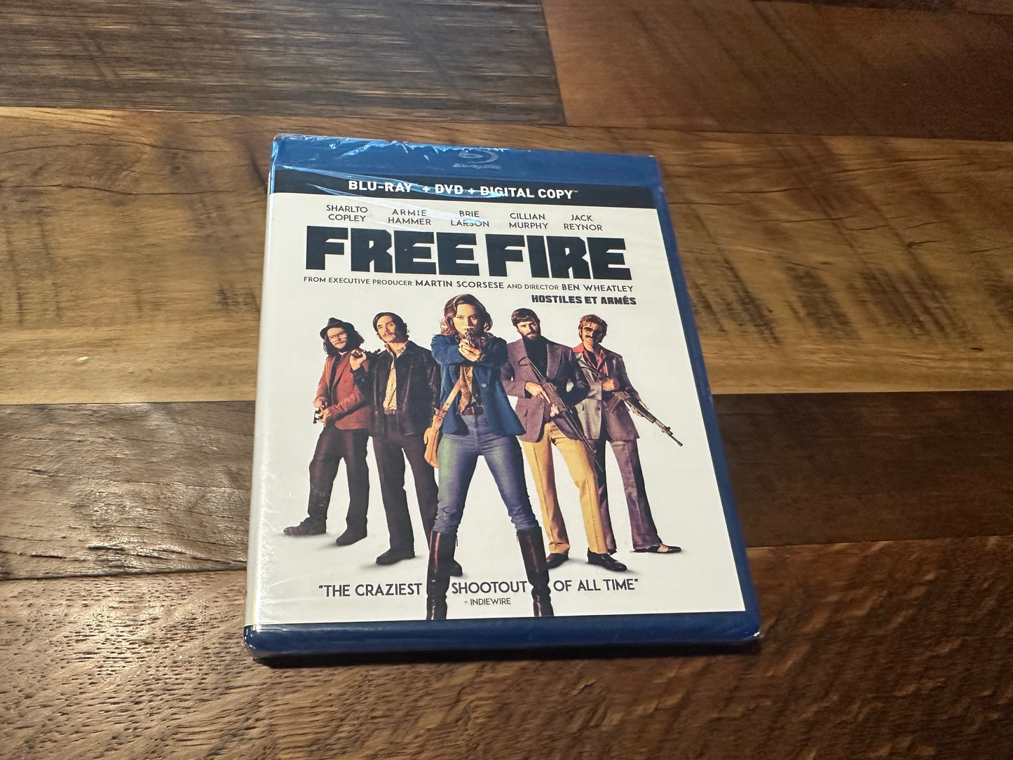 Free Fire Blu ray/DVD-Elevation Pictures-2 Disc-Martin Scorsese-NEW