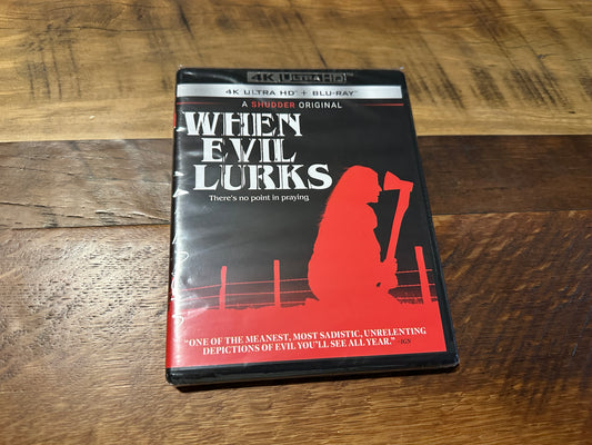 When Evil Lurks (4K Ultra HD/Blu ray, Shutter Original, 2023 Horror, NEW)