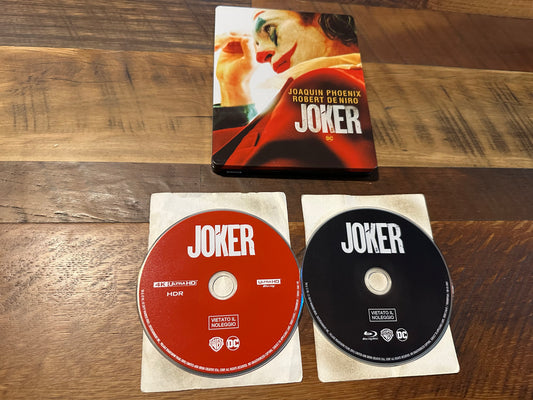 Joker 4K Ultra HD-Warner Bros-Steelbook-2019 Joaquin Phoenix-No Digital