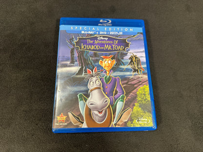 The Adventures Of Ichabod and Mr. Toad (Blu ray, Slipcover, Disney, No Dig)