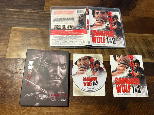 Samurai Wolf One & Two (Blu ray, Slipcover, Vinegar Syndrome Partner Label)