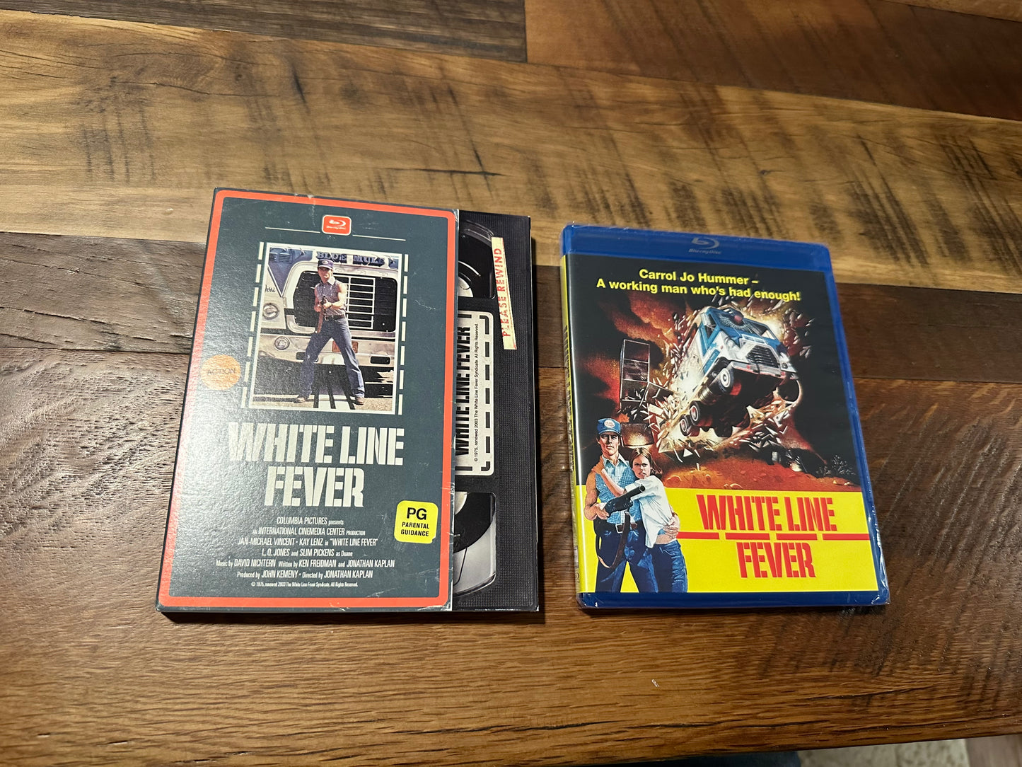 Whiteline Fever Blu ray-Mill Creek Ent-VHS Slipcover-NEW/Sealed-