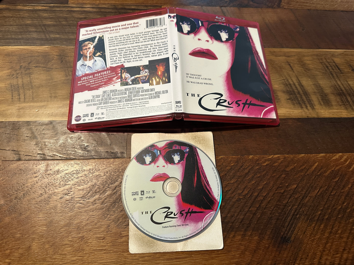 The Crush (Blu ray, Scream Factory, 90’s Alicia Silverstone Classic)