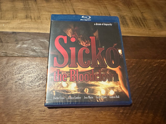 Sicko The Bloodclown (Blu ray, Bill Zebub Productions, Obscure, NEW)