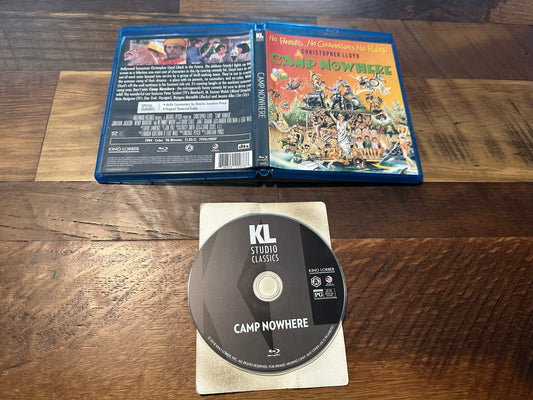 Camp Nowhere Blu ray-Kino Lorber-90’s Classic-Very Rare-OOP-