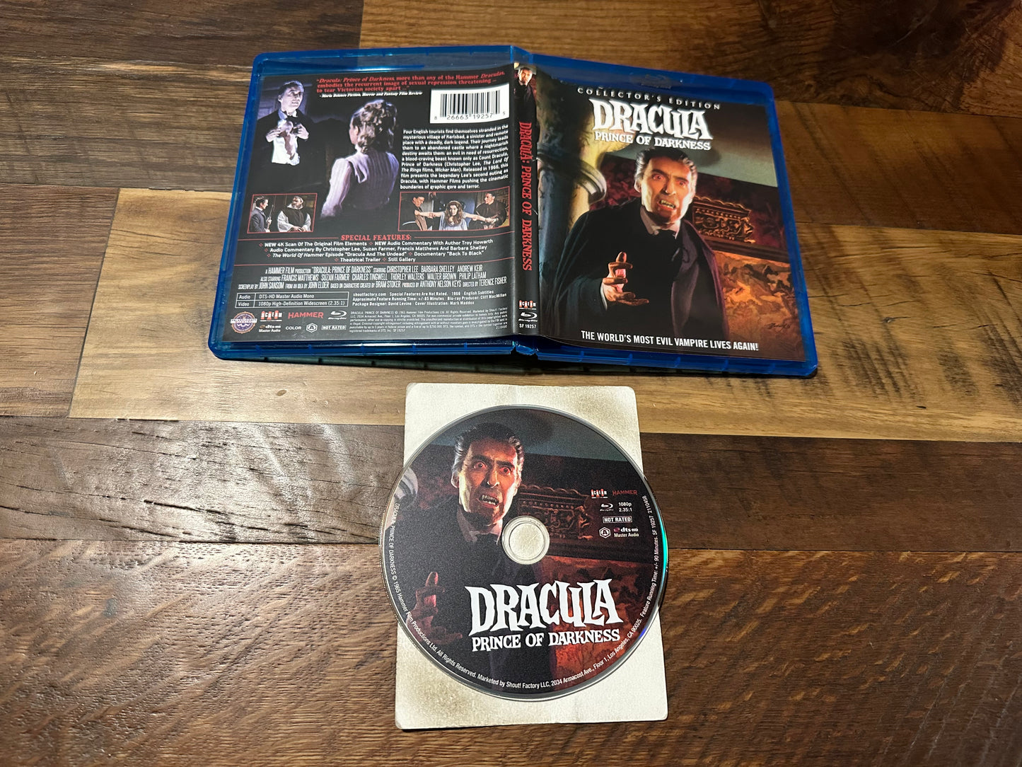 Dracula Prince Of Dracula Blu ray-Scream Factory-Collector’s Edition-