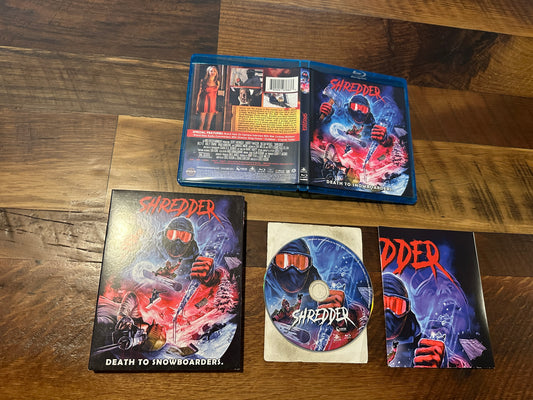 Shredder (Blu ray, Scorpion Releasing, 2001 Classic Horror, Slipcover)