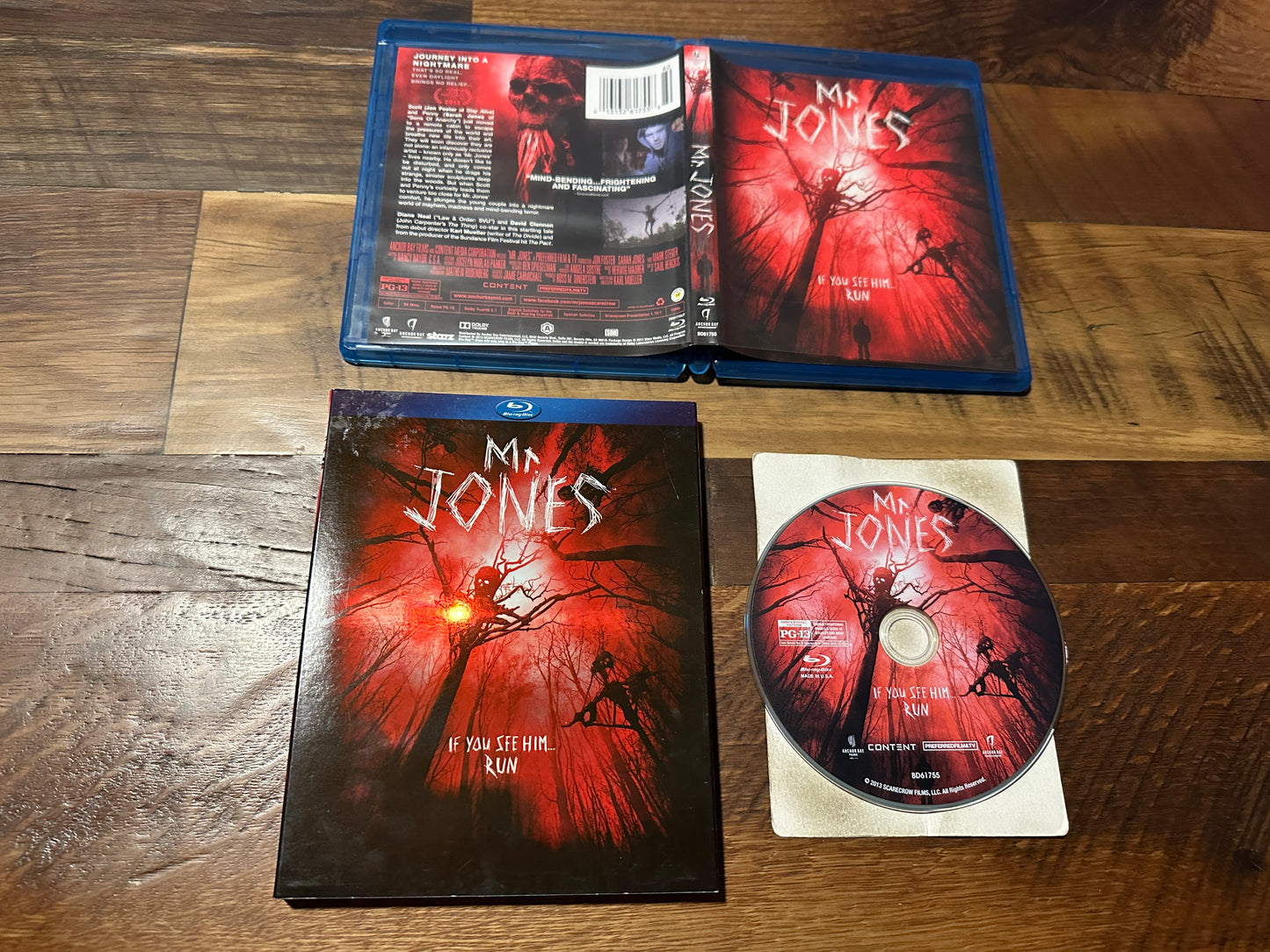 Mr. Jones (Blu ray, Anchor Bay, Slipcover, 2013 Horror, Widescreen)