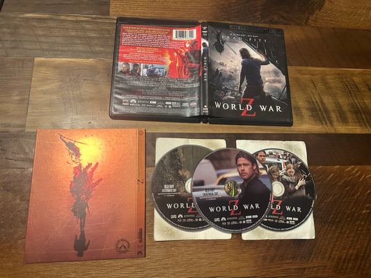 World War Z (4K Ultra HD/Blu ray, Scream Factory, Paramount Scares, Slip, 3 Disc)