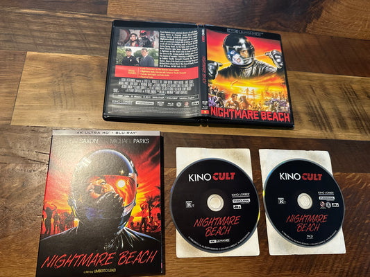 Nightmare Beach 4K Ultra HD-Kino Lorber-80’s Horror-Slipcover
