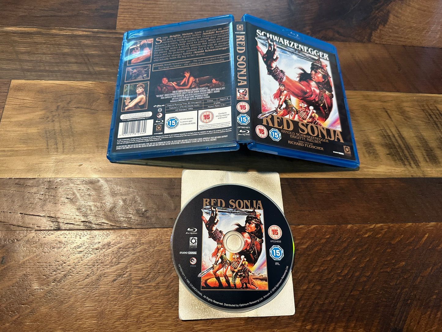 Red Sonja (Blu ray, Studio Canal, Schwarzenegger Classic, Region B)