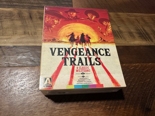 Vengeance Trails (Blu ray, Arrow Video, 4 Disc Limited Edition, NEW)