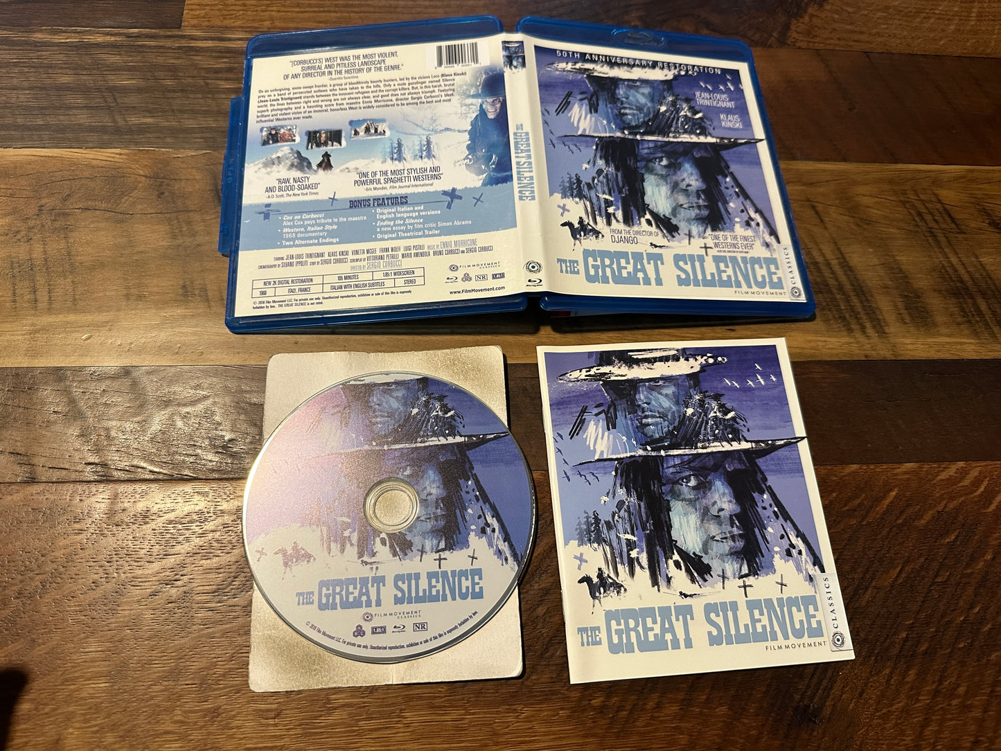 The Great Silence (Blu ray, Film Movement Classic, 50th Anniversary, Rare)