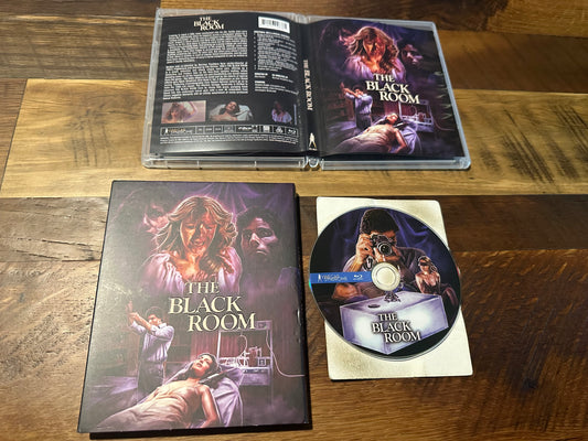The Black Room Blu ray-Vinegar Syndrome-Slipcover-80’s Classic-NEW