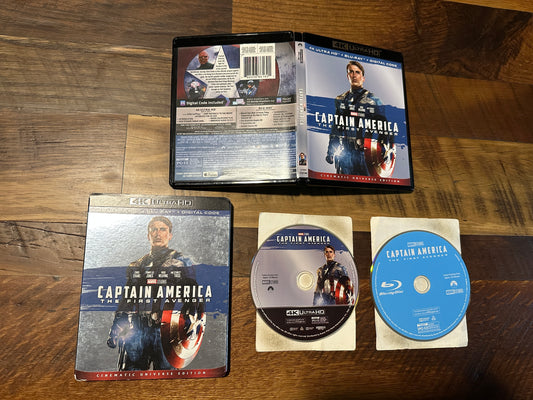 Captain America The First Avenger  (4K Ultra HD/Blu ray, Paramount, Slipcover, No Digital)