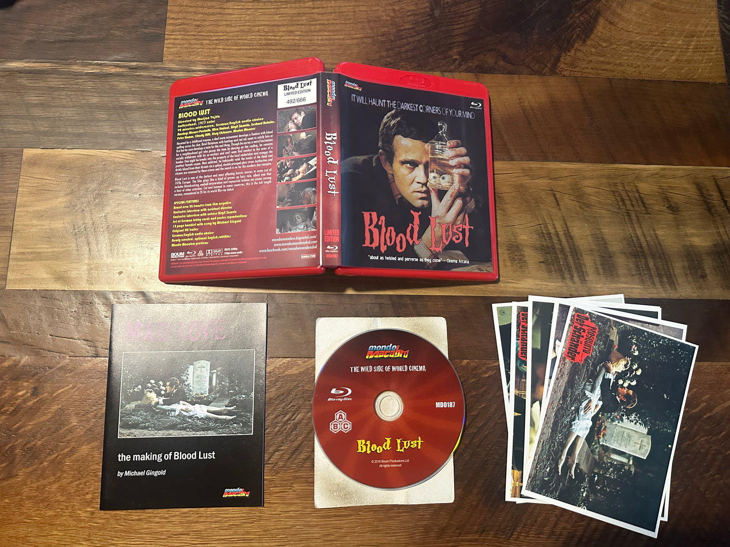 Blood Lust (Blu ray, Mondo Macabro, Limited Edition, Red Case)
