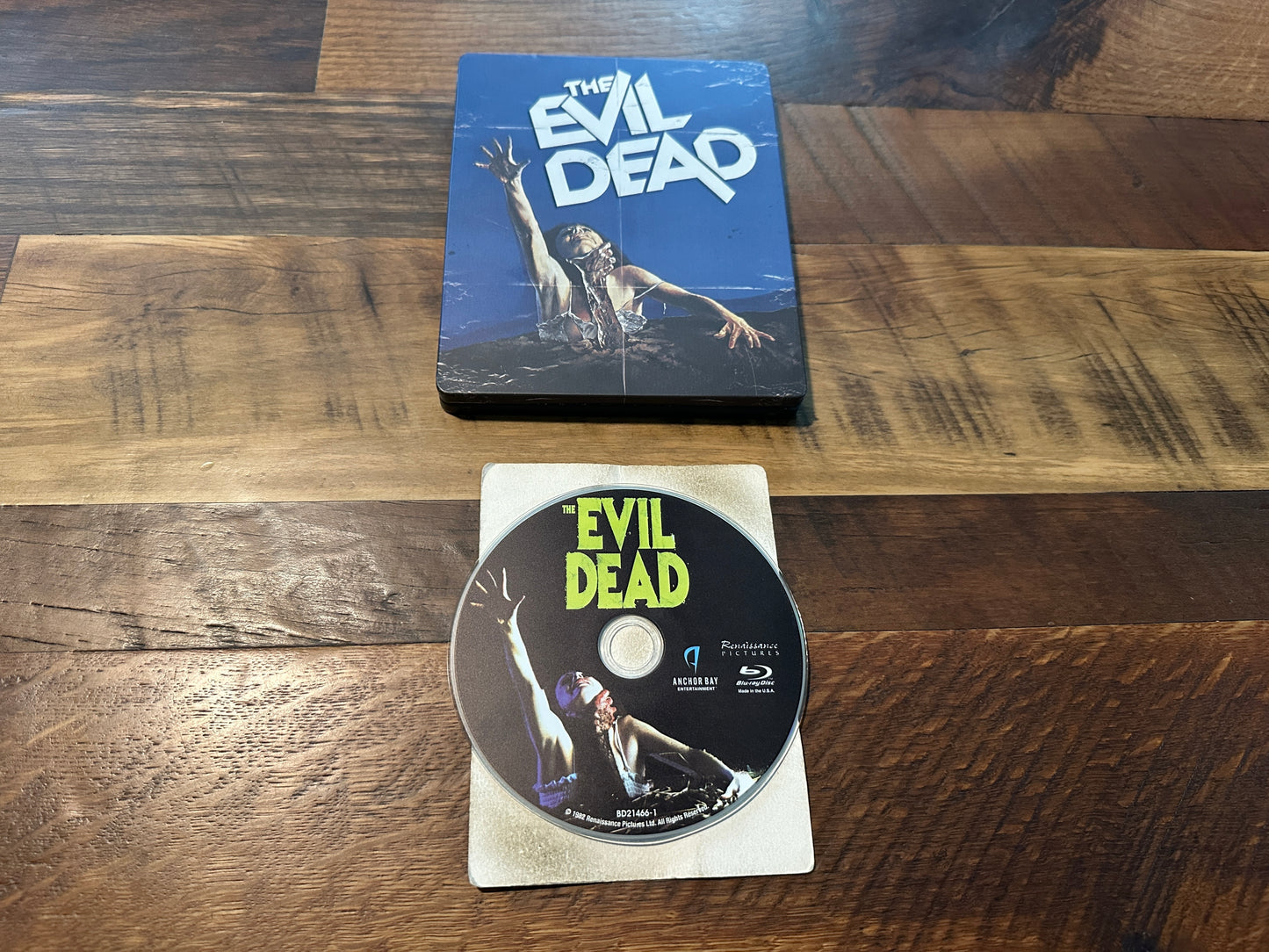The Evil Dead (Blu ray, Steelbook, Anchor Bay, Classic Horror, No Digital)
