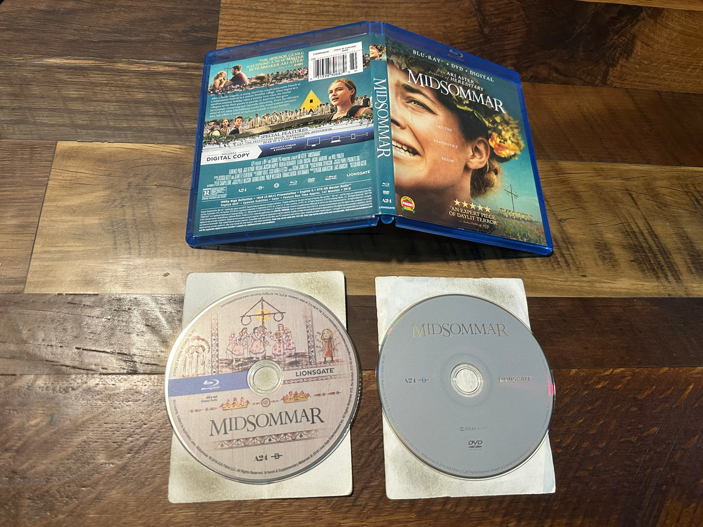 Midsommar (Blu ray/DVD, A24, Widescreen, 2 Disc, No Digital)