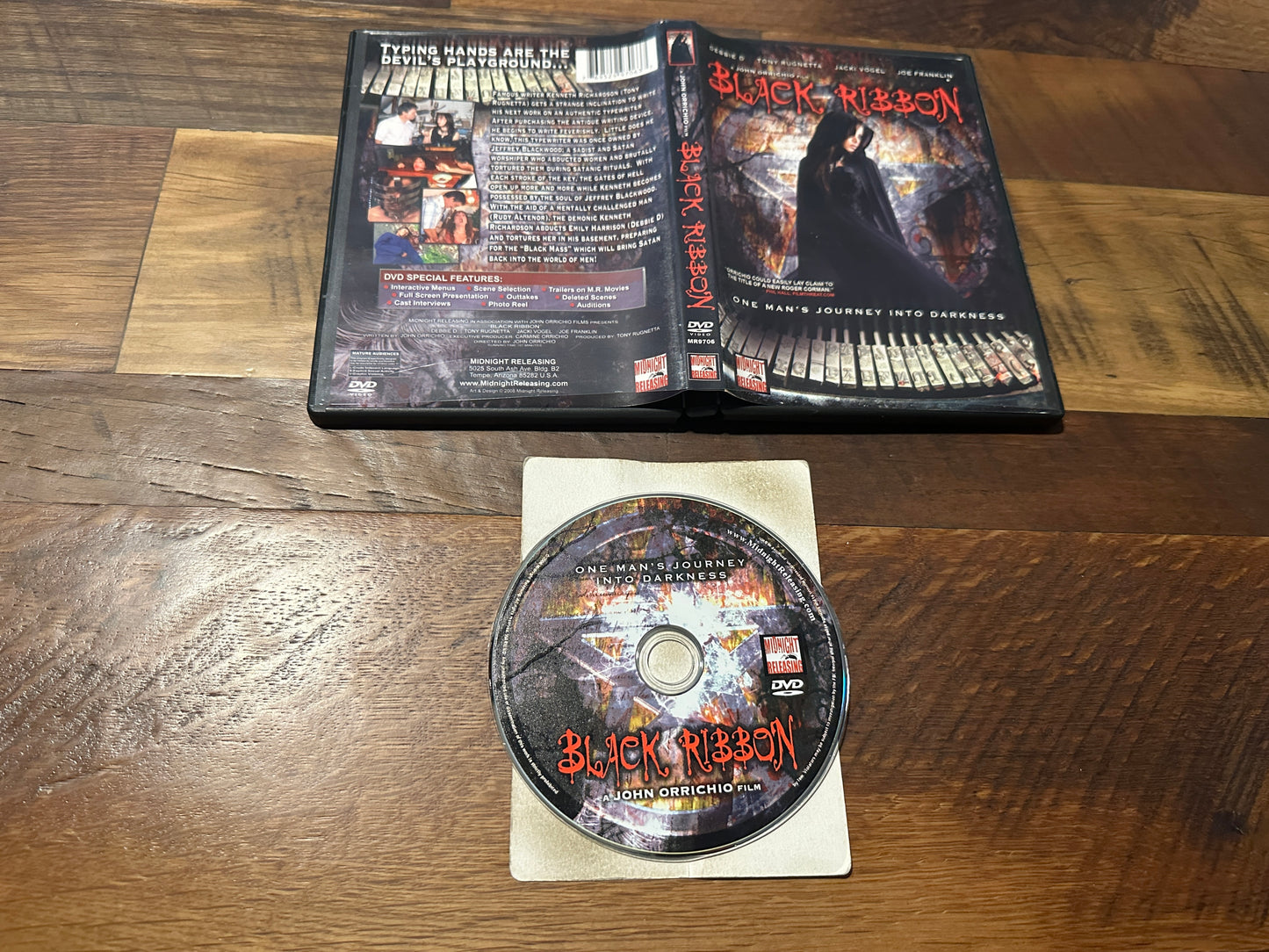 Black Ribbon (DVD, Midnight Releasing, Obscure Horror)