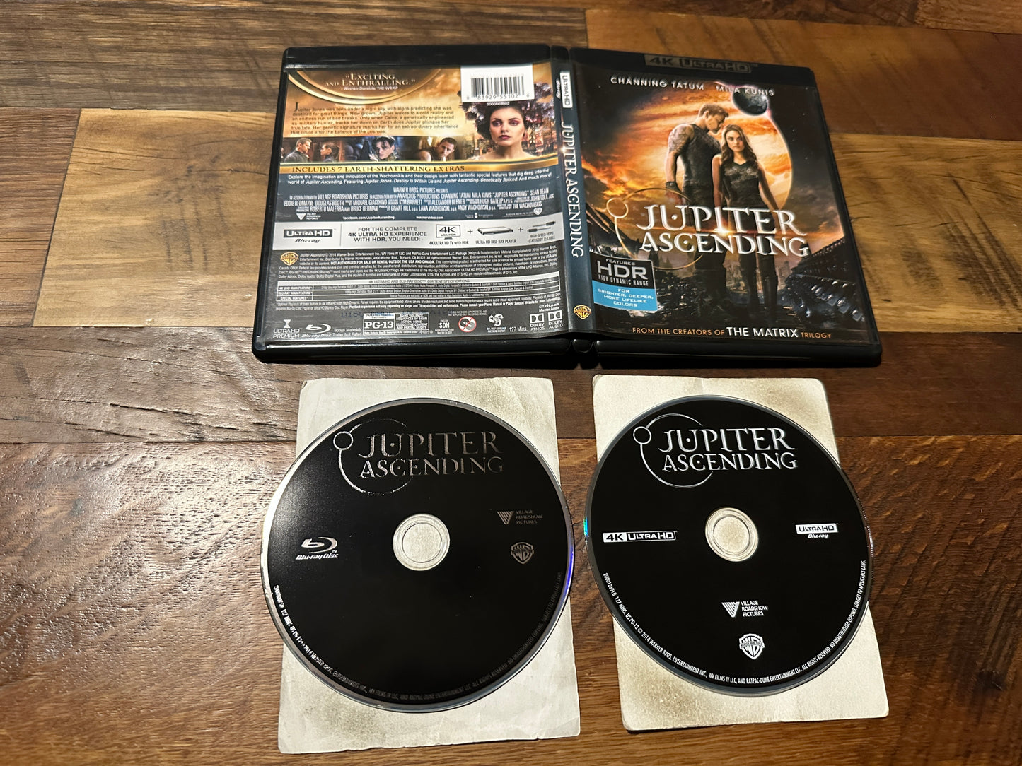 Jupiter Ascending (4K Ultra HD/Blu ray, Warner Bros, 2 Disc, No Digital)