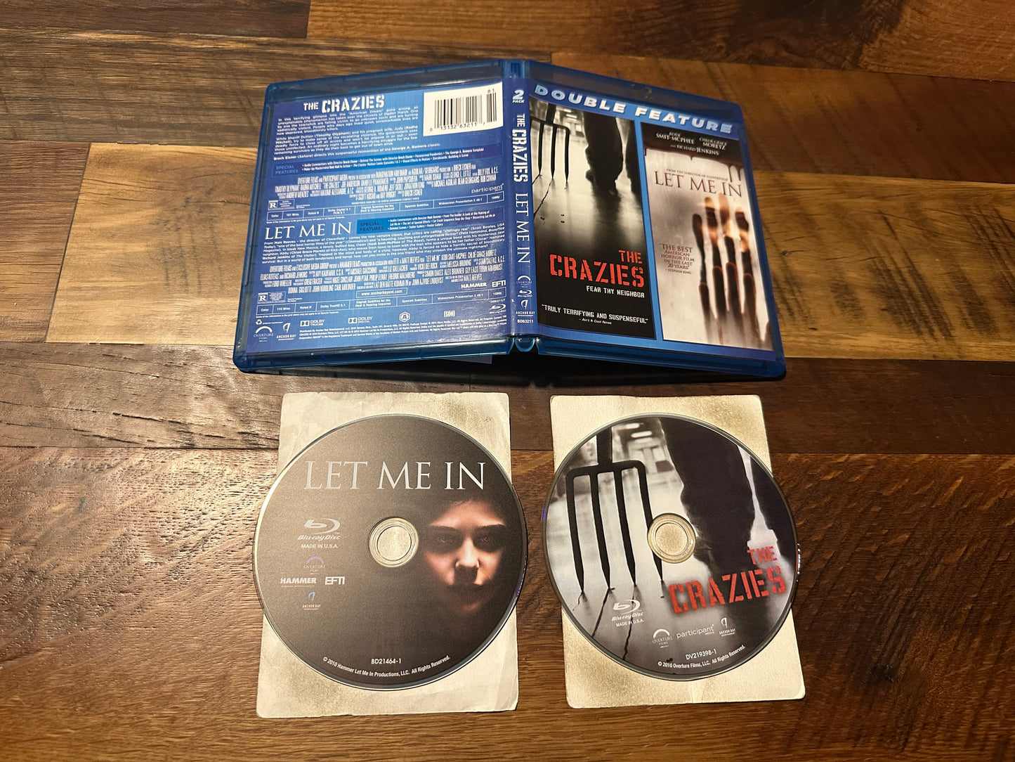 The Crazies & Let Me In (Blu ray, Anchor Bay, Double Feature, Classics)