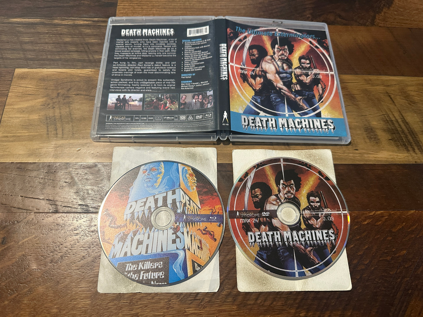 Death Machines (Blu ray/DVD, Vinegar Syndrome, 2 Disc, 70's Classic)
