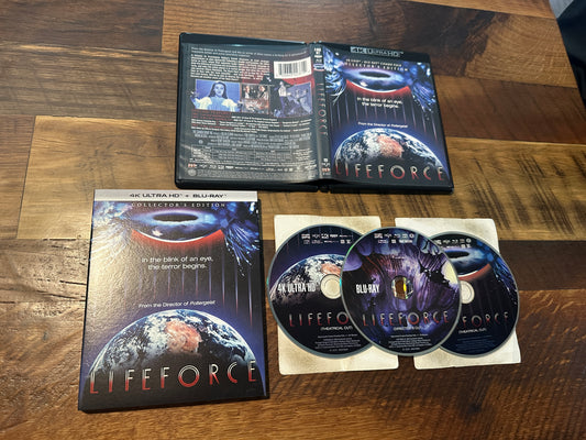 Lifeforce (4K Ultra HD/Blu ray, Scream Factory, Slipcover, Collector's Ed)