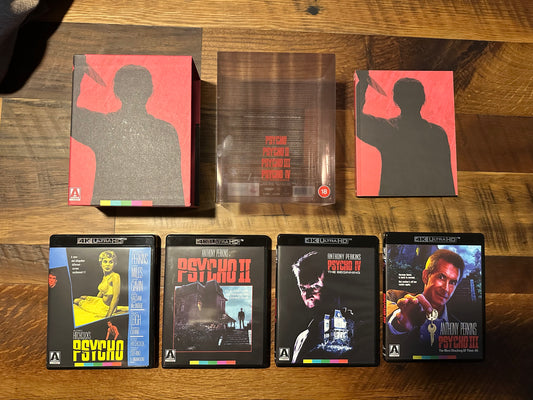 Psycho Collection 4K Ultra HD-Arrow Video-Boxset-Slipcover-OOP