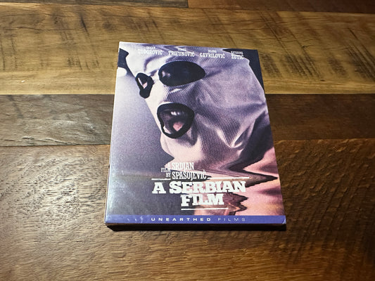 A Serbian Film Blu ray-Unearthed Films-Very Disturbing-Slipcover-NEW