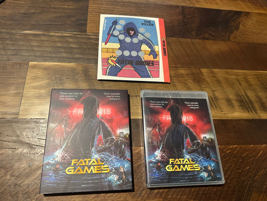 Fatal Games Blu ray-Vinegar Syndrome-2 Slipcovers-Scratch Off-NEW