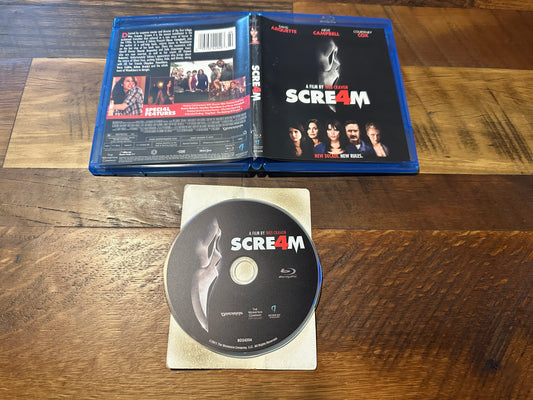 Scream 4 (Blu ray, Anchor Bay, 2011 Horror, Neve Campbell, Classic)