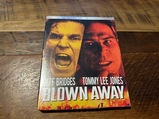 Blown Away (4K Ultra HD, Kino Lorber, Jeff Bridges 90’s Classic, Slipcover, NEW)