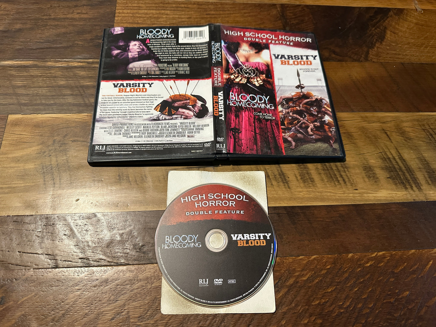 Bloody Homecoming & Varsity Blood (DVD, RLJ Entertainment, High School Horror)