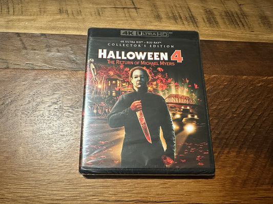 Halloween 4 4K Ultra HD/Blu ray-Scream Factory-Collector’s Edition-NEW