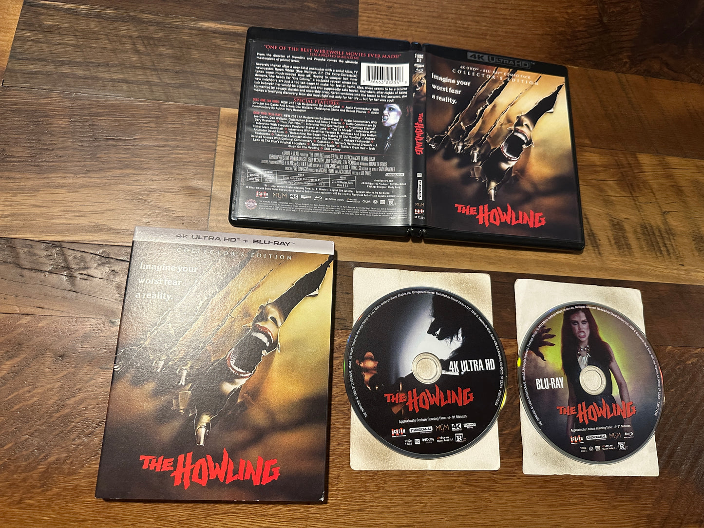 The Howling 4K Ultra HD/Blu ray-Scream Factory-Slipcover-Collector’s Ed